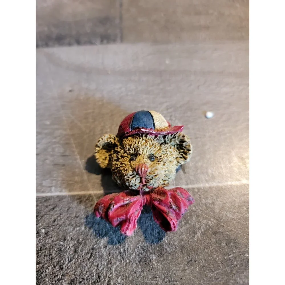 Teddy bear ball‎ cap bow star magnet decor
